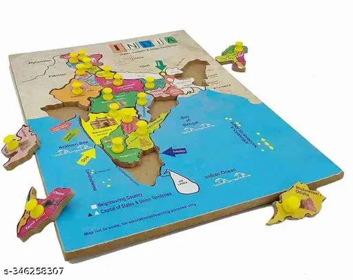 Mapology India & Europe with Continents – Fun & Educational Toy for Kids