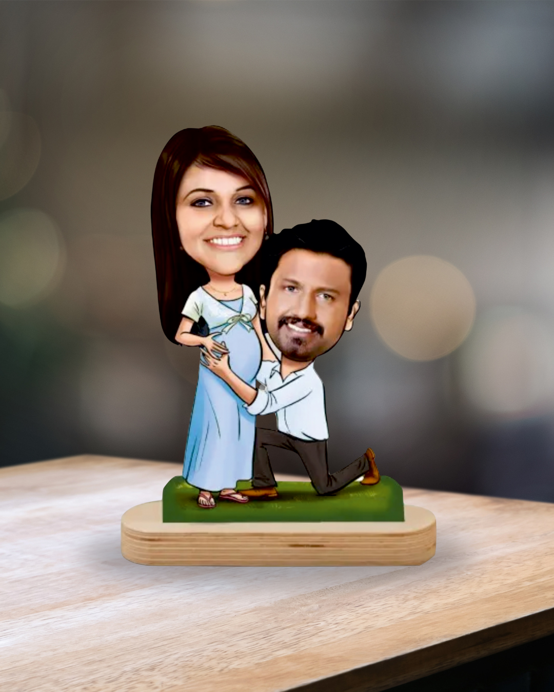 Custom Maternity Caricature – Celebrate Motherhood with Heart and Humor