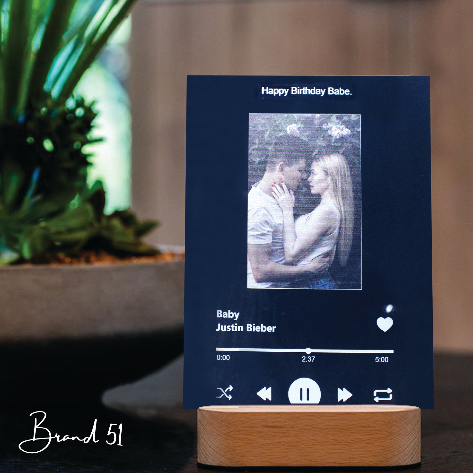 Black Spotify Plaque
