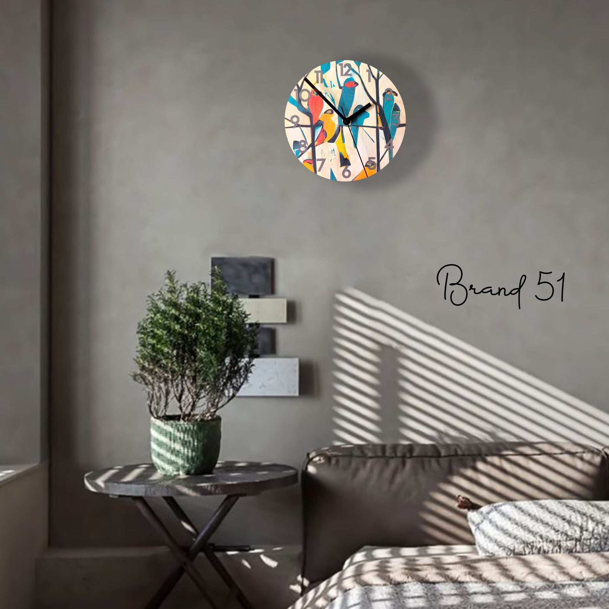 Bird & Tree Wall Clock – A Nature-Inspired Timepiece