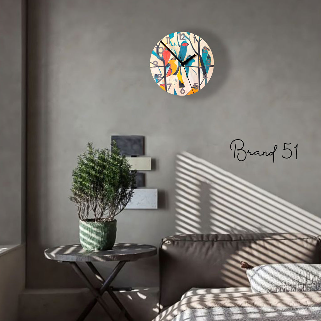 Bird & Tree Wall Clock – A Nature-Inspired Timepiece