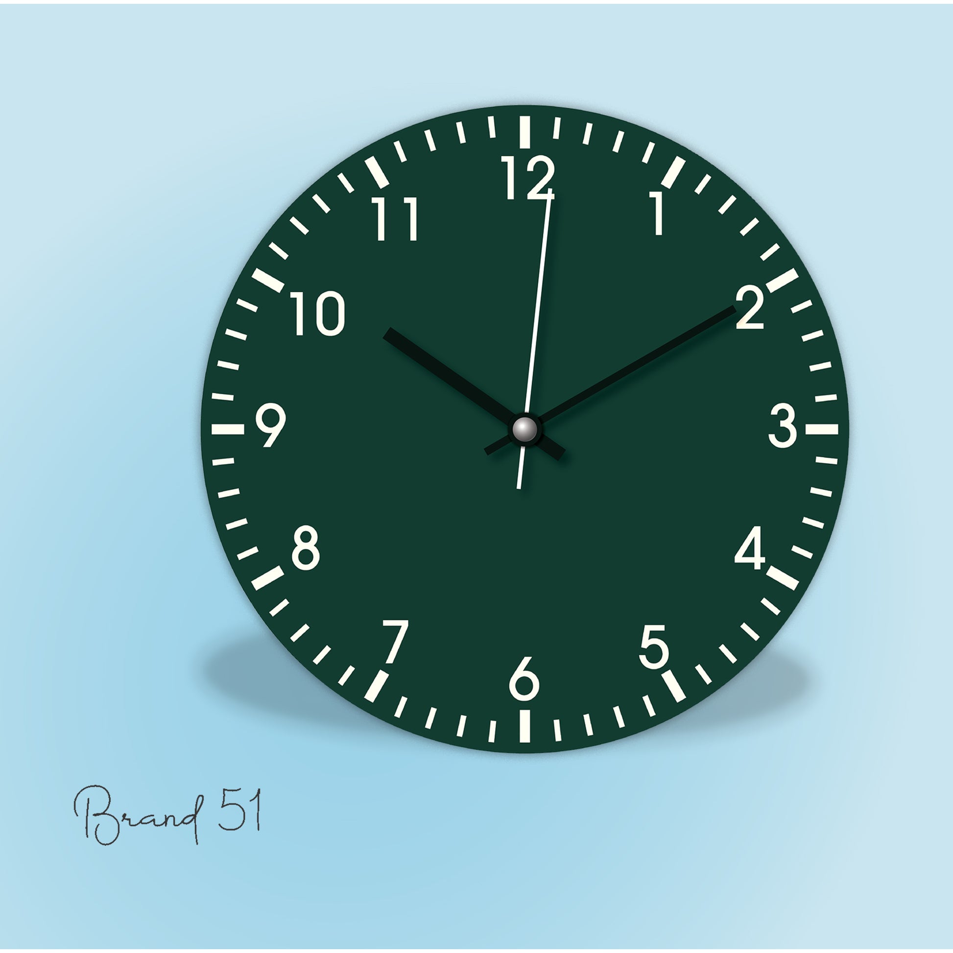 Customised Green color Wall Clock