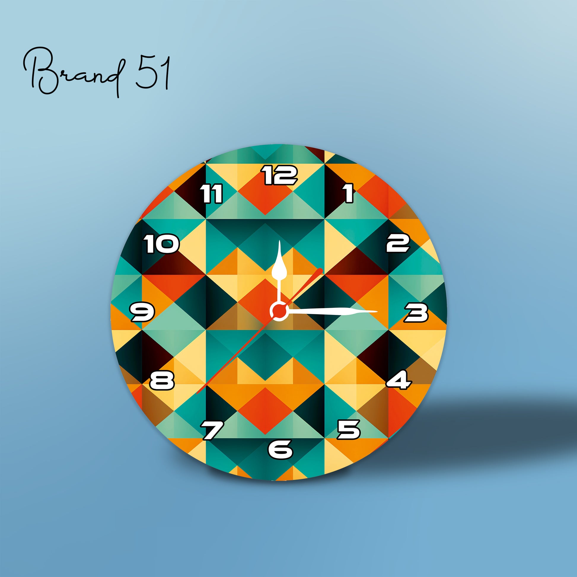 Color Grid Wall Clock – A Modern & Vibrant Timepiece