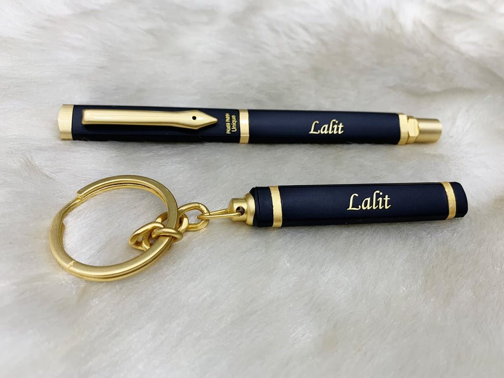 Personalized Pen & Keychain Gift Set
