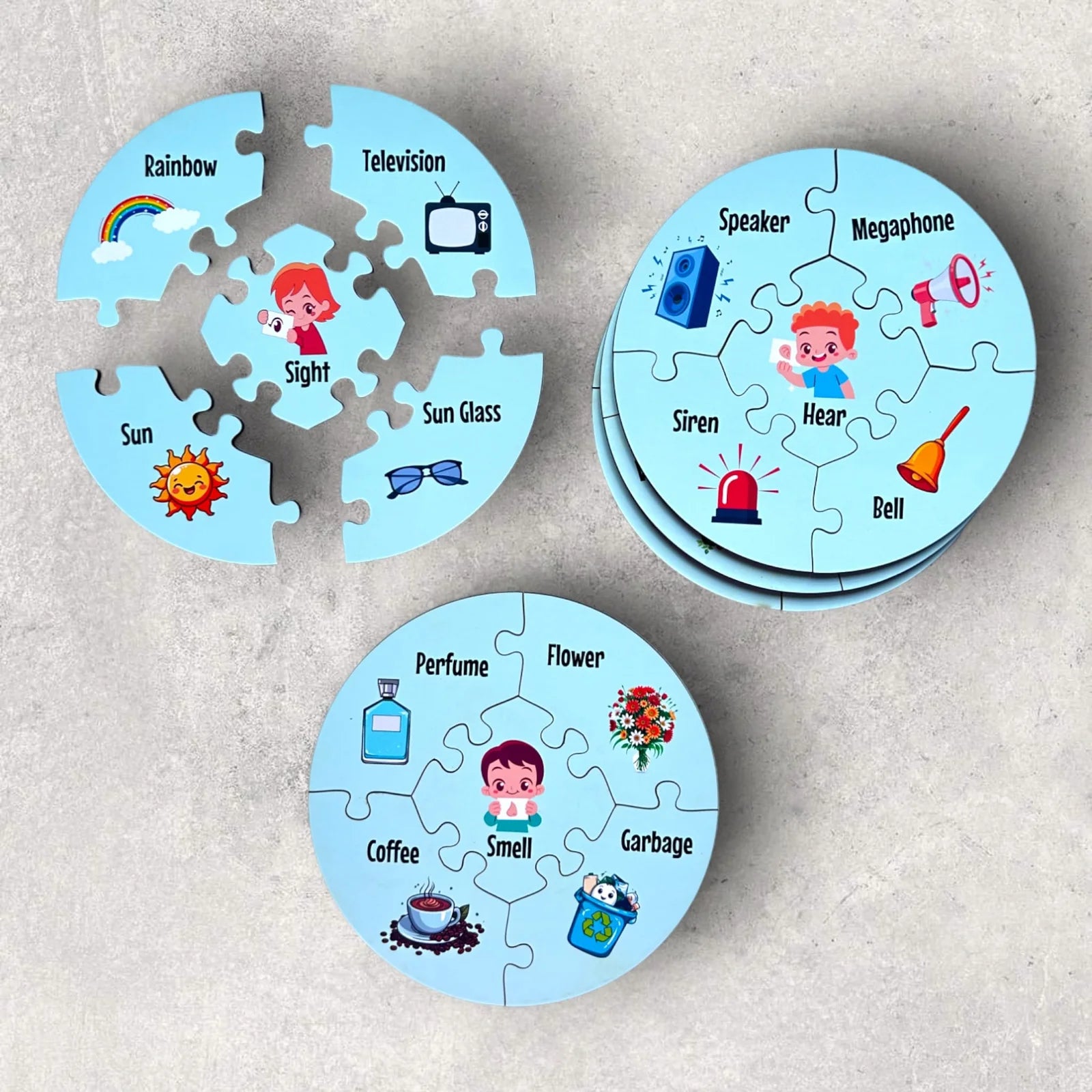 Senses Connections Puzzle – A Fun & Educational Learning Toy for Kids