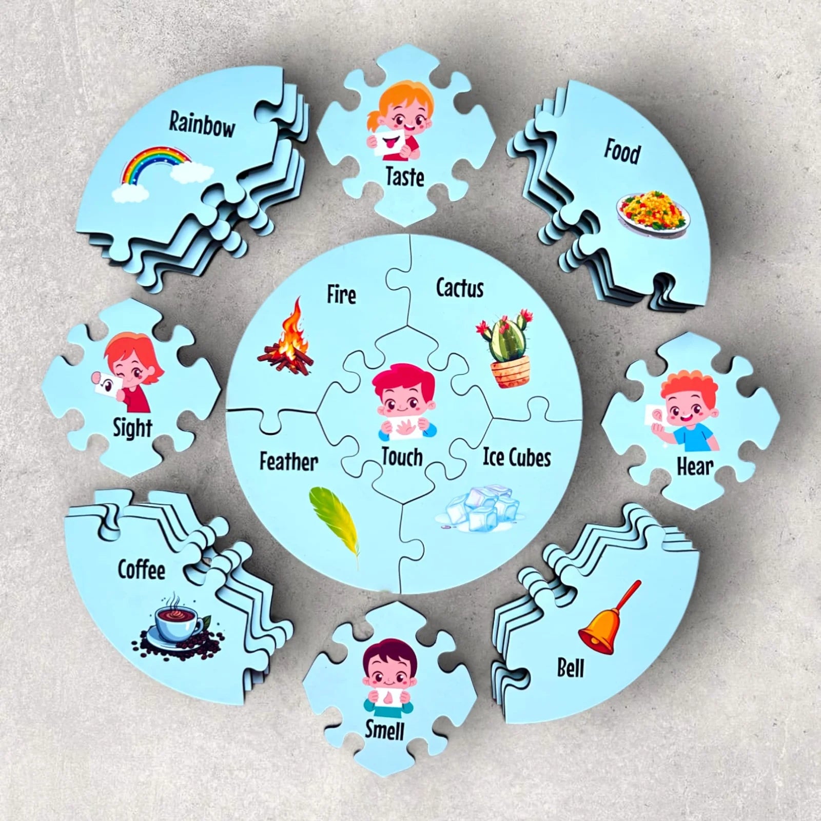 Senses Connections Puzzle – A Fun & Educational Learning Toy for Kids