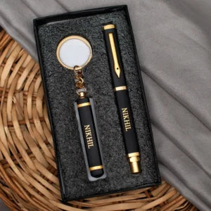 Personalized Pen & Keychain Gift Set