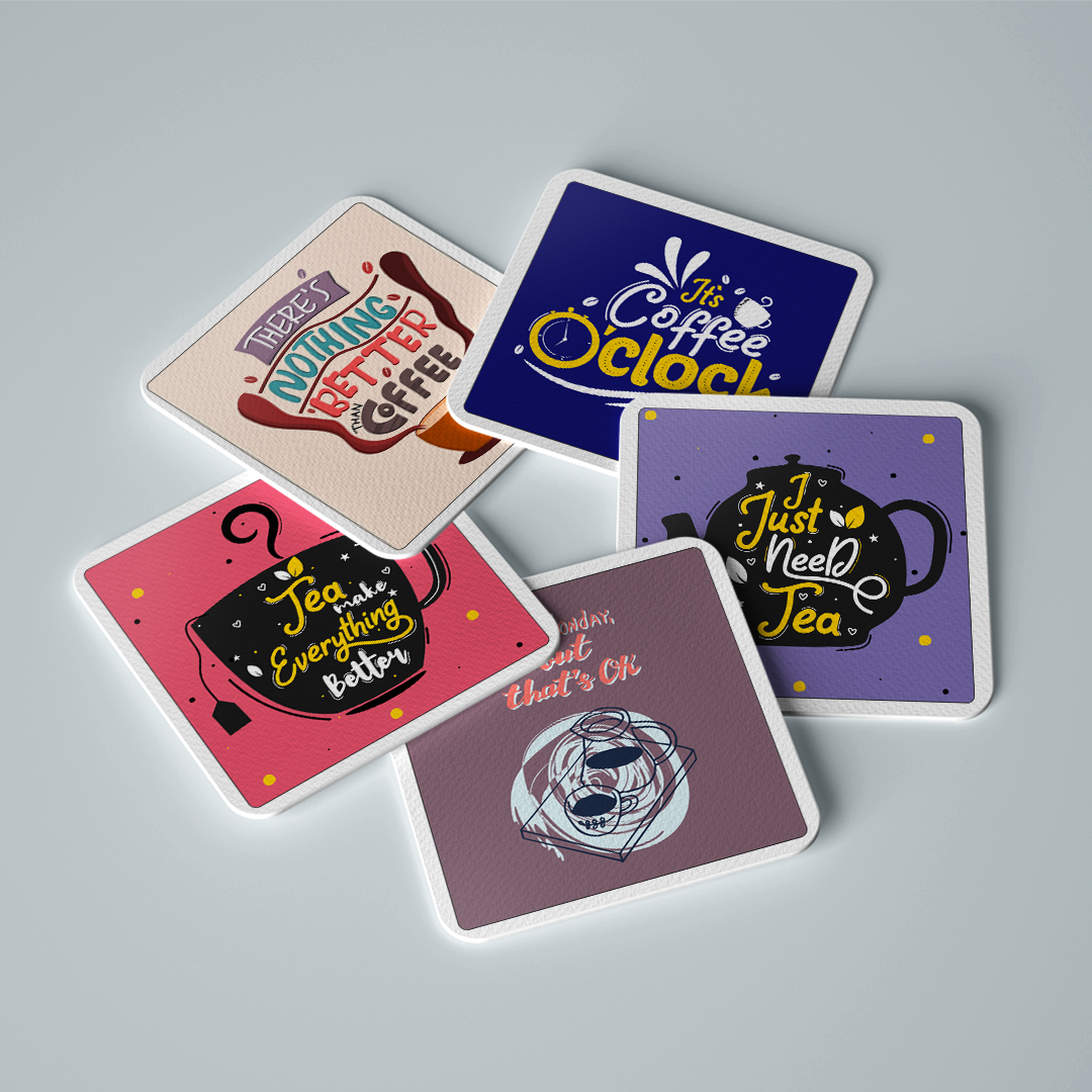 Premium Tea Coaster  Set-Perfect choice for tea lovers.(set of 6)
